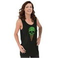 thumbnail image 3 of Cool Melting Skull Ice Cream Cone Tank Top T Shirts Men Women Brisco Brands M, 3 of 5