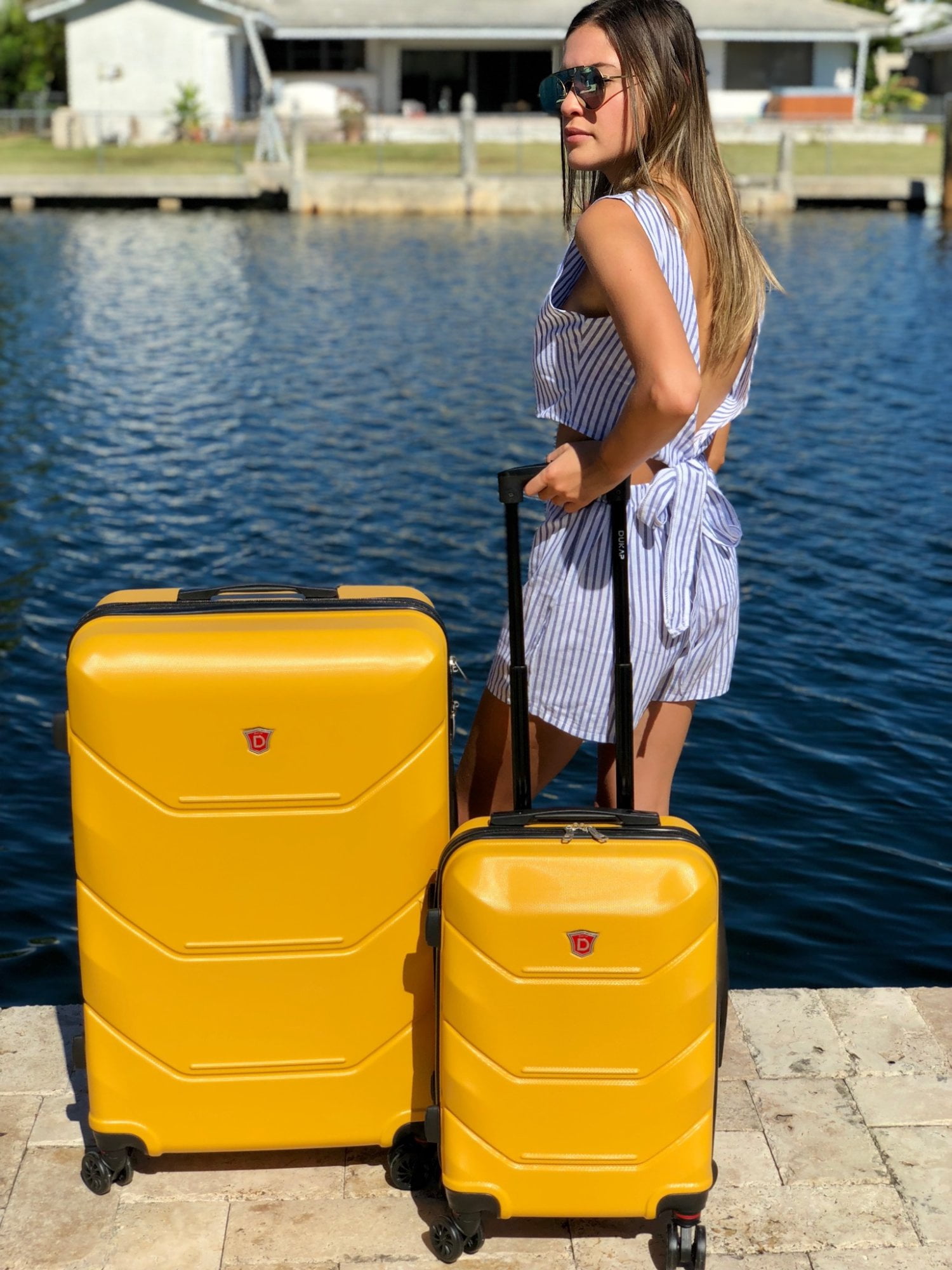 DUKAP Zonix 3-Piece 20"/26"/30" Lightweight Hardside Set Luggage