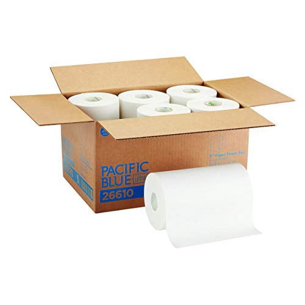 SofPull 9 Paper Towel Roll by GP Pro 1 Ply - 9" x 400 ft - White - Soft, Absorbent - 6 / Carton