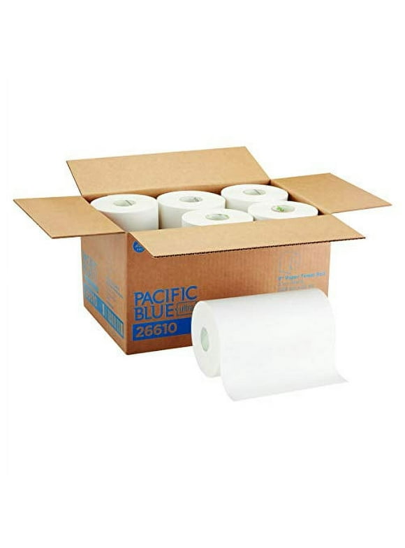 Pacific Blue Ultra 9? Paper Towel Roll (Previously Branded SofPull) by GP PRO (Georgia-Pacific), White, 26610, 400 Feet Per Roll, 6 Rolls Per Case