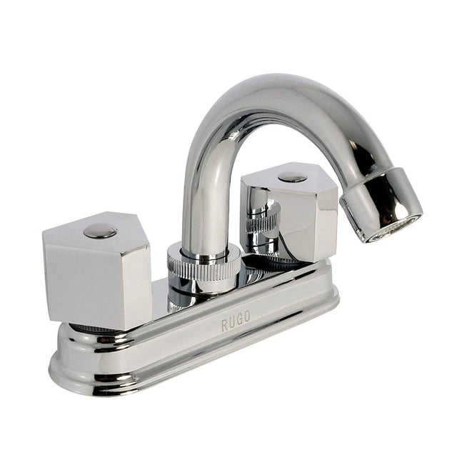 Mezcladora Para Lavabo Rugo 24TR 4 pulg Maneral Rhin Cromo