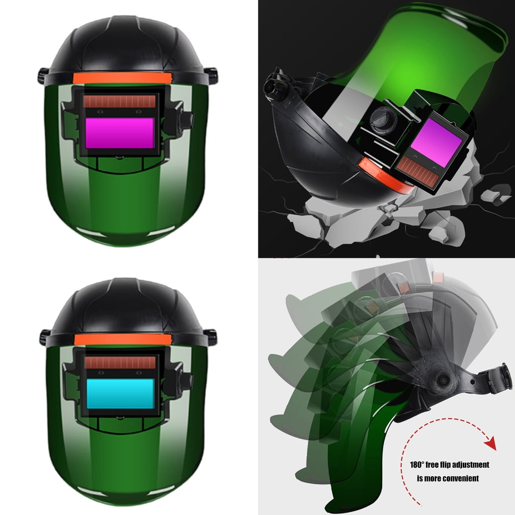 Professional Solar Auto Darkening Welding Face Shield Heat Resistant Helmets with Clear Seeings Heat Resistant Helmets