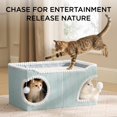 thumbnail image 3 of Cueva plegable para rasguños Bedsure Cat House para interiores, 60 x 40 x 32 cm, 3 of 8