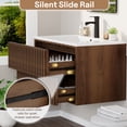thumbnail image 7 of Erinnyees 36-Inch Floating Bathroom Vanity with Sink Combo, Wall-Mounted Cabinet with 2 Fluted Drawers & Silent Slides, Includes Faucet & Adjustable Hardware, 7 of 7