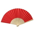 thumbnail image 3 of Pattern Folding Dance Wedding Party Lace Silk Folding Hand Held Solid Color Fan, 3 of 4
