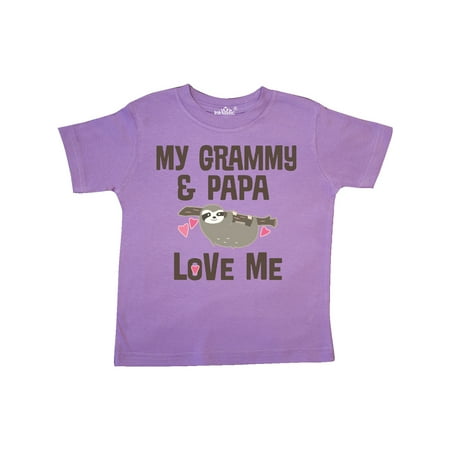 

Inktastic Grammy and Papa Love Me Gift Toddler Boy or Toddler Girl T-Shirt