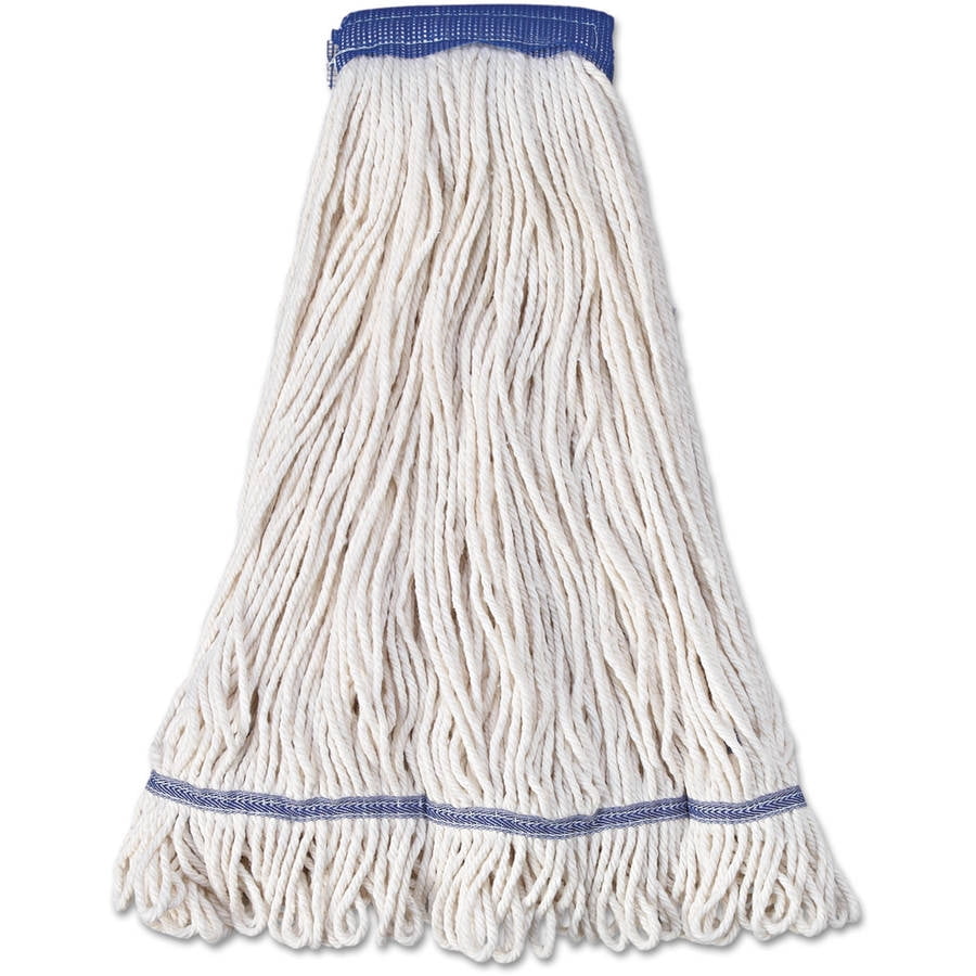 Boardwalk Cotton & Synthetic Fiber Super Loop Wet Mop Heads, X-Large, White, 12 count by UNISAN