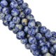 thumbnail image 1 of Cuentas Sueltas De Piedras Preciosas De Jaspe De Punto Azul Natural Liso Redondo De 10 Mm 15 ", 1 of 4