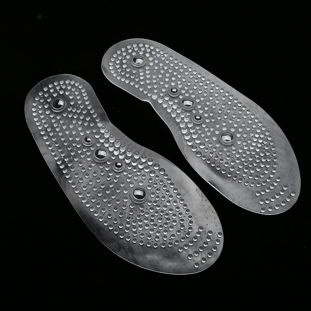 Paire De Semelles Magnétiques Thérapeutiques – Transparentes, Massage Santé, Neuves