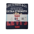 thumbnail image 2 of Levi's Boys 2 Pack Comfortable Ribbed Crewneck Breathable Short-Sleeve Tees (Red/Navy, XS (4/5)), 2 of 2