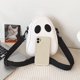 thumbnail image 3 of Bolso bandolera de piel sintética XCF diseño fantasma divertido Halloween color blanco, 3 of 4