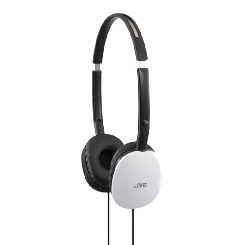 JVC HAS160W FLATS Lightweight White Headband Headphones