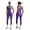 Purple, variant on PISONIC Womens Workout Sets Two Piece Y Back Tank Top Matching High Waist Leggings Sets Gym Work Out Clothes