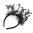 thumbnail image 4 of Accesorios Únicos 1 Pc Diadema de Patrón de Murciélago para Halloween 4.72" Diámetro Negro, 4 of 6