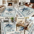 thumbnail image 5 of Large Area Rugs for Living Room Bedroom, Texas Star Blue 5'x8' Rug Washable Carpet Runner Indoor Outdoor, Farmhouse Country Branches Wooden Grain Non Slip Floor Mats Rug for Kitchen, Bathroom, 5 of 8