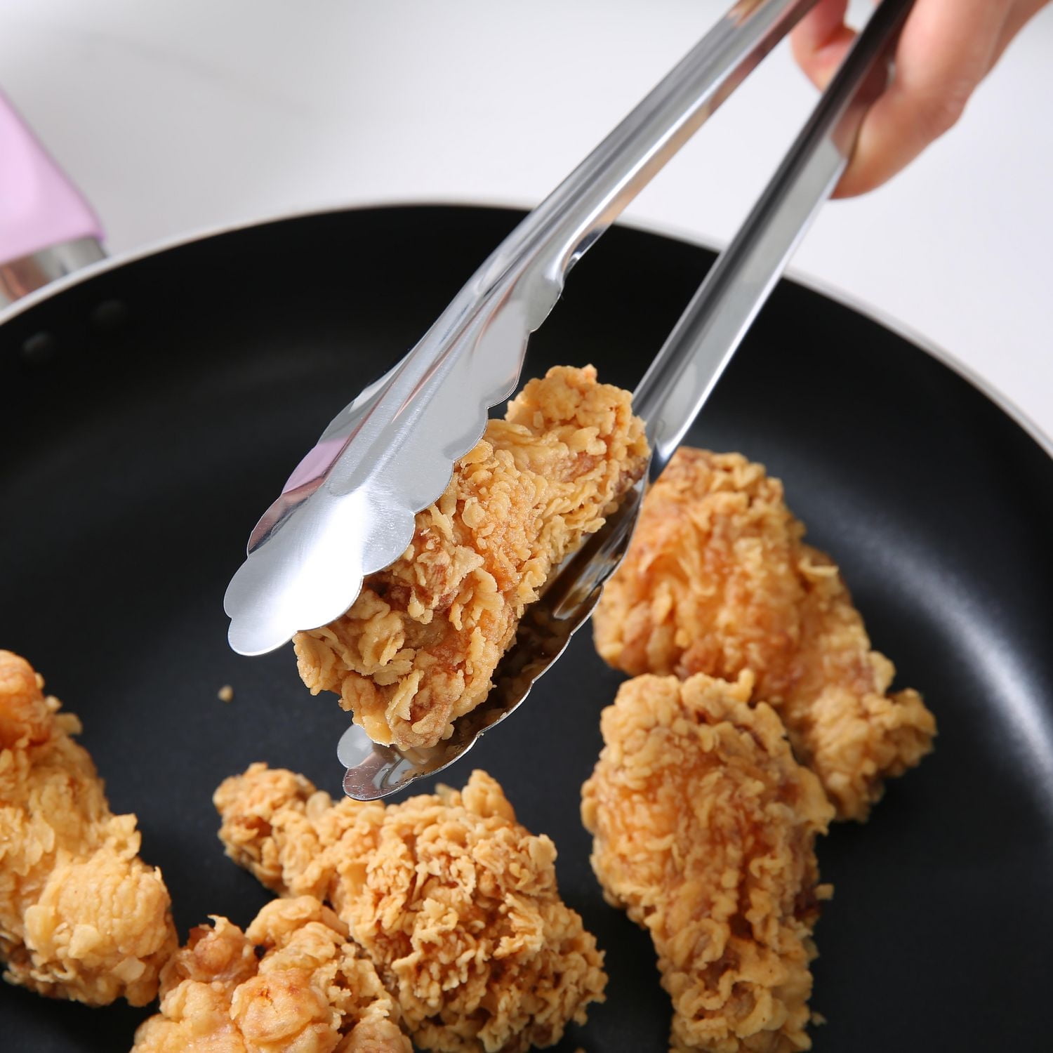 Mainstays 12" Stainless Steel Locking Cooking Tongs, Silver, MS 12" Tongs