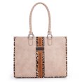 thumbnail image 3 of Wrangler Tote Bag for Women Western Woven Shoulder Purse Leopard Print Handbags, 3 of 7
