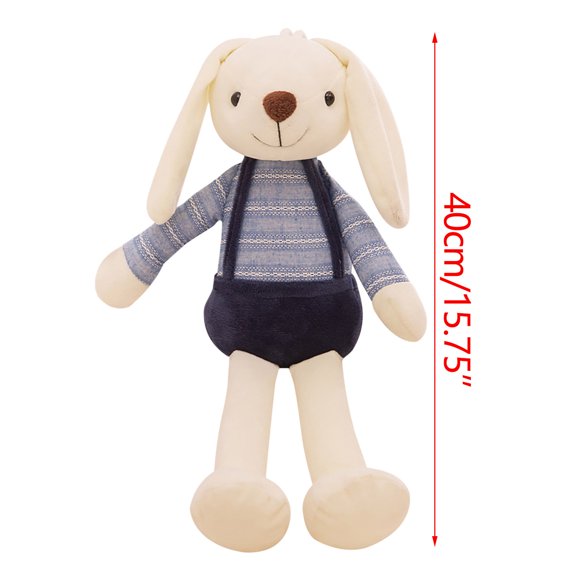 Poupée Lapin Créative Jouet en Peluche Ornement Lapin Mignon Coussins en Peluche Oreilles Longues Poupée Fille Lapin Cadeau pour Enfants