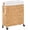 Natural-without lid, variant on Casa Pura Furniture Adult Slim Rolling Handwoven Natural Water Hyacinth Laundry Hamper with Removable Liner & Wheels, Off-White