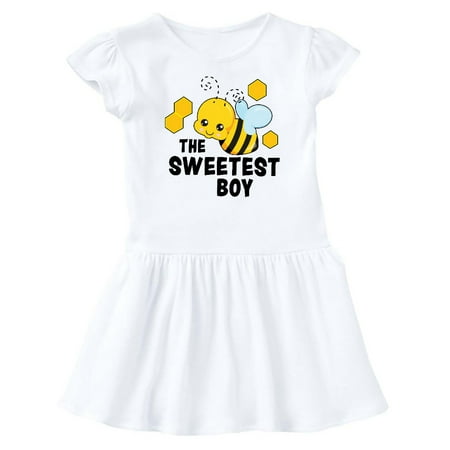 

Inktastic The Sweetest Boy with Bee and Honey Combs Gift Baby Girl Dress