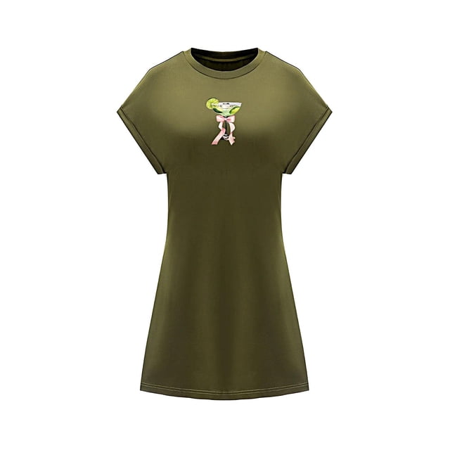 Vestido de verano para mujer, trajes de verano, minivestido de manga corta para ir de compras y oficina , s S