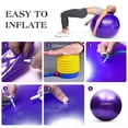 thumbnail image 4 of Pelota de Yoga antiexplosión 45cm/55cm/65cm/75cm pelota de equilibrio de estabilidad Pilates barra física, 4 of 8
