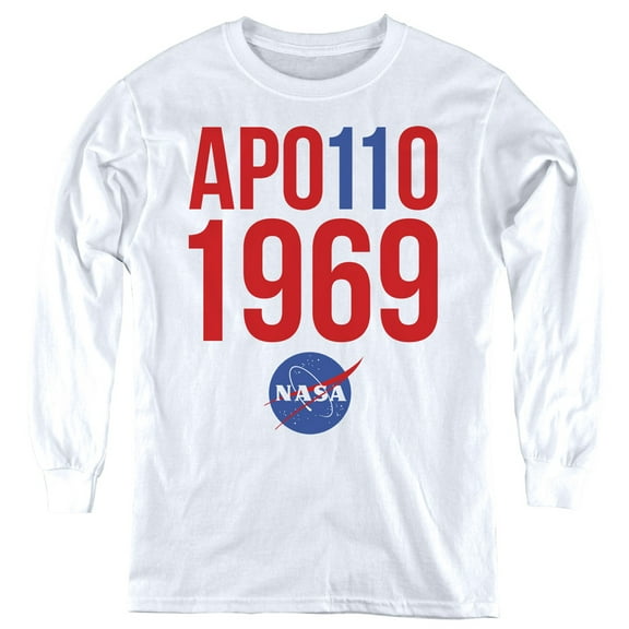 Nasa 1969 Youth Long Sleeve T-Shirt White