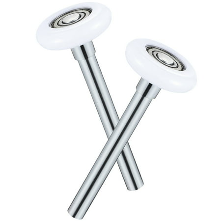 

2 Pcs Garage Door Rollers Nylon Precision Bearings Rotate Steel with Stem Quiet Replacement