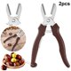 thumbnail image 1 of Abridor Castañas Pelador Cortador Herramienta para Galletas 2 Uds Ergonómica Acero Inoxidable, 1 of 9