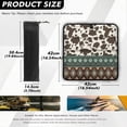 thumbnail image 5 of XYZCANDO Cow RV Skylight Cover Camper Skylight Window Cover RV Window Shade Foldable UV Rays Protection Camper Trailer Fan Vent Cover Sunshade Hook and Loop 16 " (L) x 16 " (W) Western Brown, 5 of 7