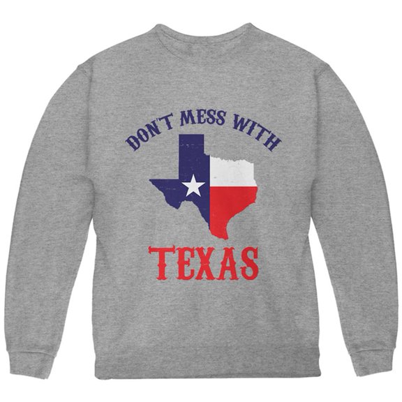 Don't Mess With Texas Youth Sweatshirt Storm Grey YMD