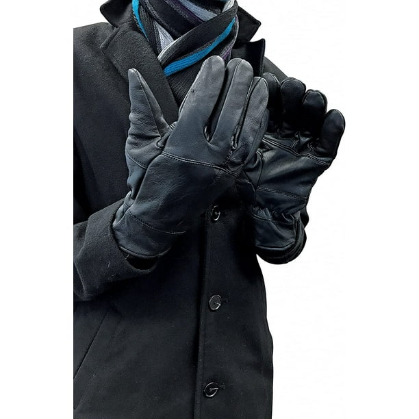 Insulated leather gloves deals