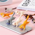 thumbnail image 2 of Seitruly Soporte con ventosa para teléfono inteligente de gato, 6 uds., soporte para teléfono móvil adorable con animales bonitos de PVC, soporte Teléfono y Comunicación, 2 of 6