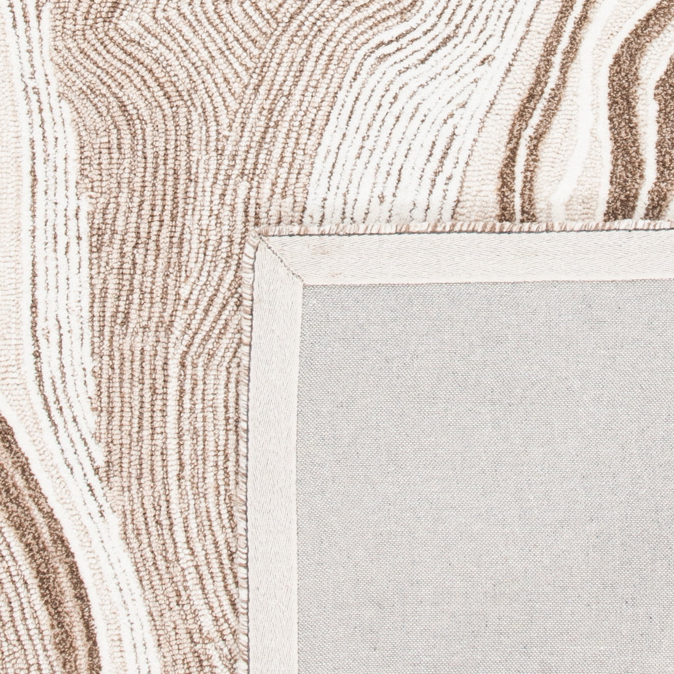 SAFAVIEH Fifth Avenue Deangelo Abstract Area Rug, Beige/Ivory, 8' x 8' Round