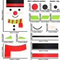 thumbnail image 3 of Pegatinas navideñas para puertas y ventanas, tela de fieltro, muñeco de nieve, Papá Noel, alce, pegatina de pared, decoración navideña para el hogar, feliz año nuevo 2024, 3 of 5