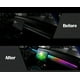 thumbnail image 4 of Faro delantero de fibra óptica con luz fría RGB para interior de coche, control por voz acrílico con aplicación de color mágico oculto y música, 4 of 5