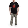 thumbnail image 5 of CafePress - Bulldog Heart Men's Dark Pajamas - Men's Dark Loose Fit Cotton Pajama Set, 5 of 7