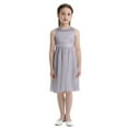 thumbnail image 3 of YONGHS Flower Girls Dress Wedding Bridesmaid Evening Formal Lace Gown 2-16 Gray 6, 3 of 7