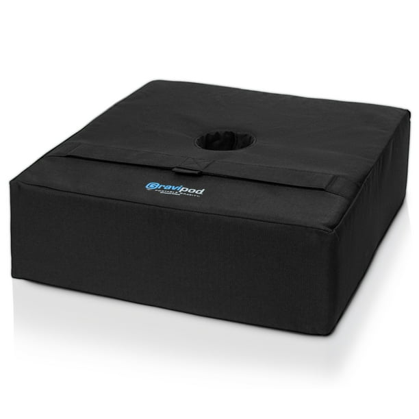 Gravipod 110 lbs Black Weight Bag Square Patio Umbrella Base Weight