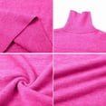 thumbnail image 2 of Women'S Loose Long-Sleeved Solid Color Sweater Classic Autumn and Winter Sweater Rose Red L, 2 of 4