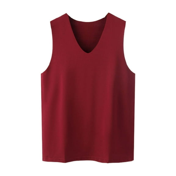 Men's Athletic Sleeveless V-Neck Tank Top Breathable Workout Shirt For Gym Running Sports And Casual Everyday Wear Comfortable Muscle Fit Design Mens Muscle Gym Tank Top Breathable Sleeveless Shirts for Active Men