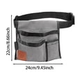 thumbnail image 2 of Lumxatz Nnndbs Multi Pocket Tool Apron Belt, Heavy Duty Electrician Work Pouch with Adjustable Waist, Utility Storage Organizer for Carpenter Gardener Construction,A, 2 of 8