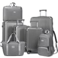 thumbnail image 1 of 7-Piece Luggage Set with 7-in-1 toiletry bag Backpack & Duffel – Hardshell Spinner Suitcase Set with TSA Lock, 1 of 12