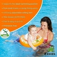 thumbnail image 4 of FREDS SWIM ACADEMY SWIMTRAINER Classic Orange, Baby Pool Float Ring for Toddlers and Infants, 2 Years to 6 Years Old (33-66 lb) 19"- 26" Waist Adjustable Aid to Learn Swimming Safely, 4 of 7