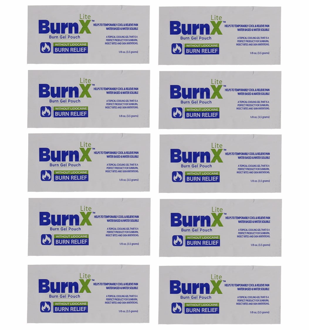 CoreTex 32733 Burn X Lite Cooling Gel Pouch, 1/8 oz, 10-Pack