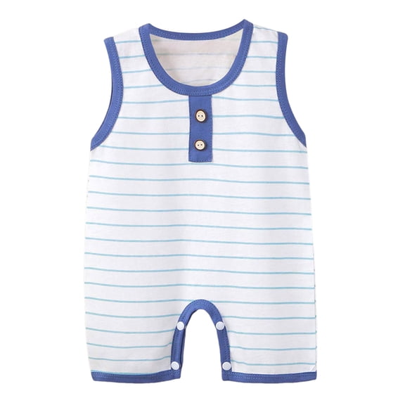 Baby Bodysuits Unisex Bodysuit Boys Girls Clothes for 18-24 Months Baby Summer Baby Sleeveless Crawler Clothing Tank Top Crawler Clothing Pure Cotton Newborn Open Crotch Clothes
