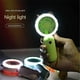 thumbnail image 3 of USB rechargeable pocket fan handheld LED light mini fan portable handheld outdoor travel hand fan (green, 1 pack), 3 of 3