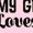 AD-Pink, variant on My Granny Loves Me Grandchild Bear Baby Sweatshirt