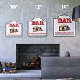 thumbnail image 2 of Bar 14" X 14" Sign | Indoor/Outdoor Plastic | SignMission Designer Parking Pub Lounge Bartender Beer Home Liquor Drink Novelty Gift Funny Joke Gag Road Garage, 2 of 4