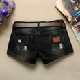thumbnail image 4 of Walking Shorts for Women, Plus Size Shorts for Women,Trendy Women's Denim Shorts Loose Fit Stylish Wide Leg Distressed Casual Punk Fashion, 4 of 8